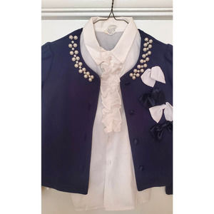 2 for $30 Pearls and Ruffles Sweater Set w/ Bows Good Lad Philedelphia*